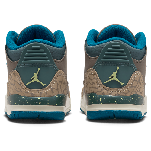 Boys' Toddler Retro 3 UNI Khaki/Olive Grey/Green Abyss - View 3