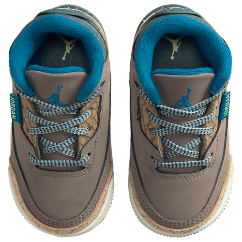 Boys' Toddler Retro 3 UNI Khaki/Olive Grey/Green Abyss - View 4