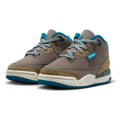 Boys' Toddler Retro 3 UNI Khaki/Olive Grey/Green Abyss - View 6