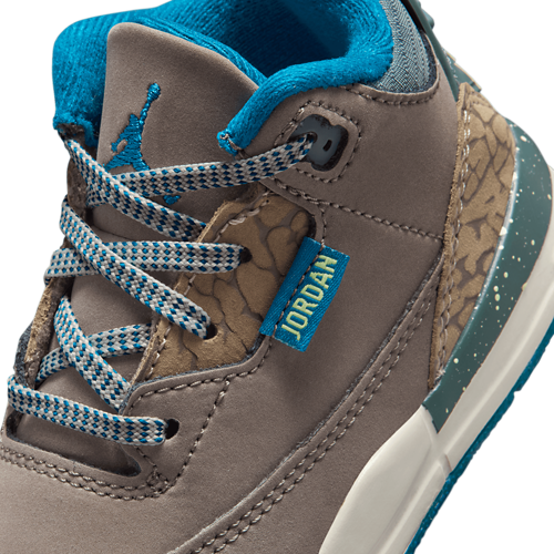 Boys' Toddler Retro 3 UNI Khaki/Olive Grey/Green Abyss - View 7