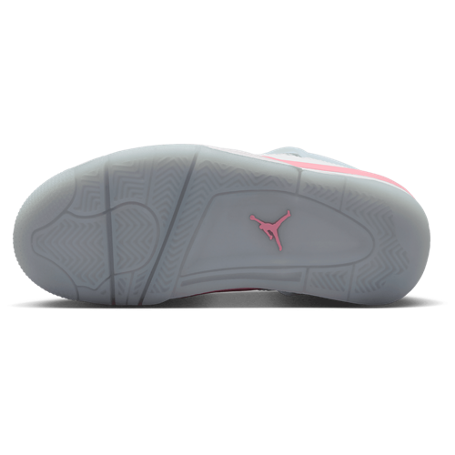 Girls' Grade School AJ 4 Retro Fem White/Medium Soft Pink/Half Blue - View 5
