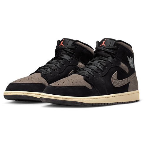 1 Mid SE Black/Olive Grey/Light Wild Mango - View 6