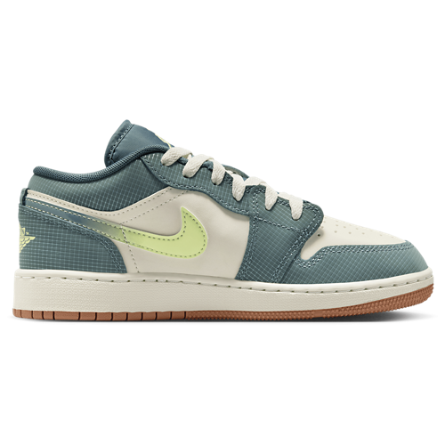 Boys' Grade School AJ 1 Low SE Light Lemon Twist/Hasta/Sea Glass - View 1