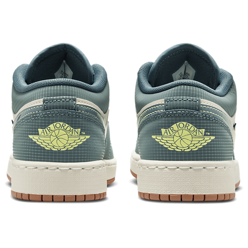 Boys' Grade School AJ 1 Low SE Light Lemon Twist/Hasta/Sea Glass - View 3