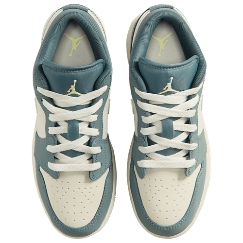 Boys' Grade School AJ 1 Low SE Light Lemon Twist/Hasta/Sea Glass - View 4