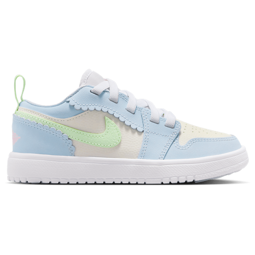 Girls' Preschool AJ 1 Low ALT SE Fem Vapor Green/Half Blue/Sail - View 1