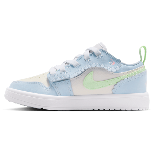 Girls' Preschool AJ 1 Low ALT SE Fem Vapor Green/Half Blue/Sail - View 2
