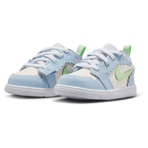 Girls' Toddler AJ 1 Low ALT SE Fem Half Blue/Vapor Green/Sail - View 6