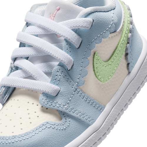 Girls' Toddler AJ 1 Low ALT SE Fem Half Blue/Vapor Green/Sail - View 7