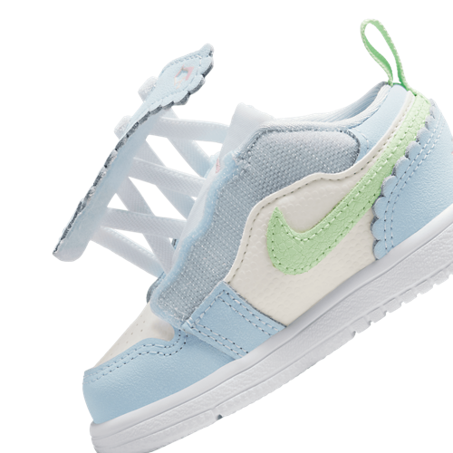 Girls' Toddler AJ 1 Low ALT SE Fem Half Blue/Vapor Green/Sail - View 8