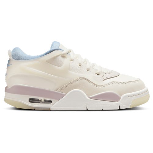 Girls' Grade School AJ 4 Remastered Sail/Purple/Light Armory Blue - View 1