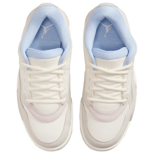 Girls' Grade School AJ 4 Remastered Sail/Purple/Light Armory Blue - View 4