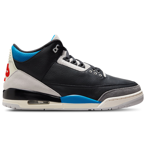 Men's AJ Retro 3 OG Black/Chile Red/Neutral Grey - View 1