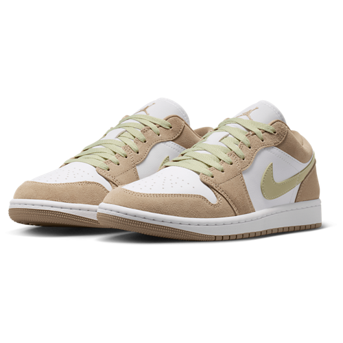 AJ 1 Low White/Olive Aura/Khaki - View 6