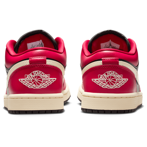 Women's AJ 1 Low Black/Mystic Hibiscus/Coconut Milk - View 3