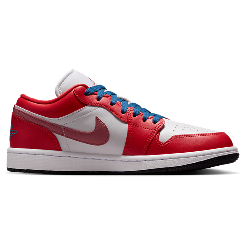 Women's AJ 1 Low Track Red/True Blue/White - View 1