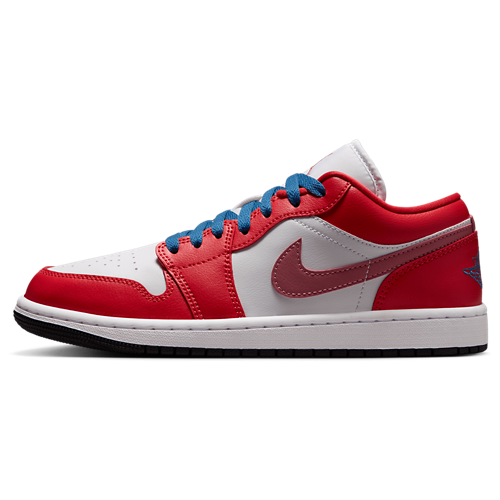 Women's AJ 1 Low Track Red/True Blue/White - View 2