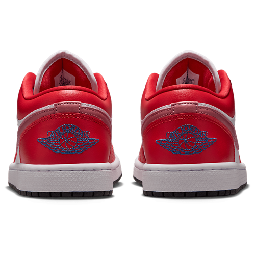 Women's AJ 1 Low Track Red/True Blue/White - View 3
