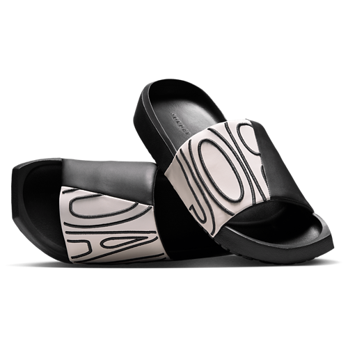Nola Slides Chalk/Off Noir - View 6