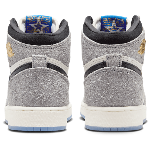 Boys' Grade School Retro 1 High OG Cool Grey/Black/Game Royal - View 3