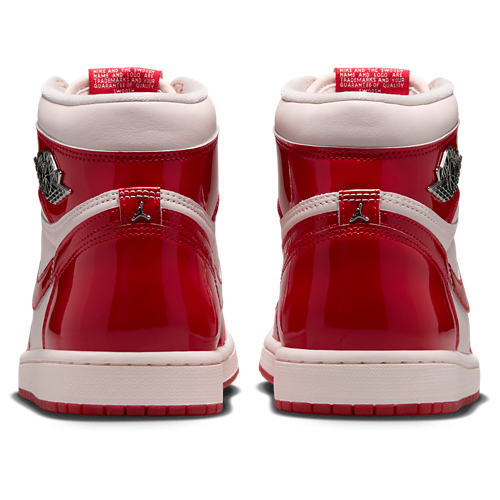 Women's Retro 1 Hi RMSTD University Red/Light Soft Pink/Metallic Silver - View 3