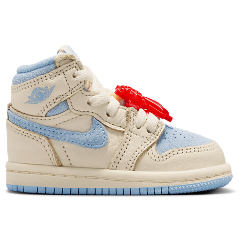Girls' Toddler Retro 1 HI OG Remastered Pale Ivory/Psychic Blue/Coconut Milk - View 1