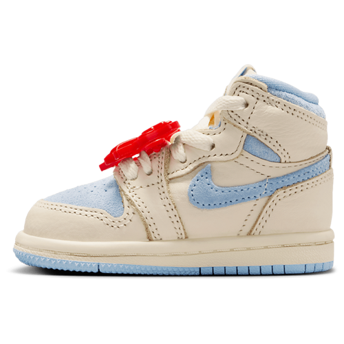Girls' Toddler Retro 1 HI OG Remastered Pale Ivory/Psychic Blue/Coconut Milk - View 2