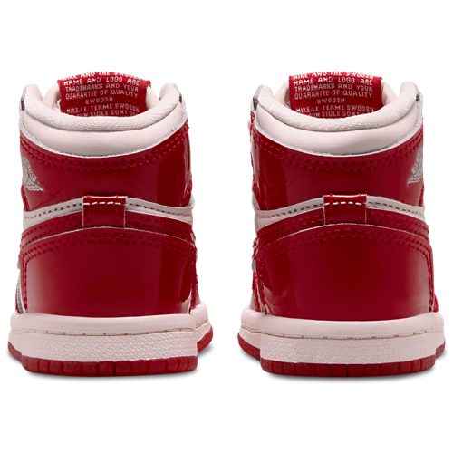 Girls' Toddler Retro 1 High OG Red/Silver/Pink - View 3