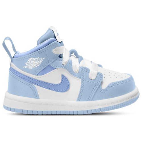 Girls' Toddler AJ 1 Mid Blue/White - View 1