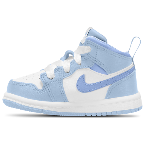 Girls' Toddler AJ 1 Mid Blue/White - View 2