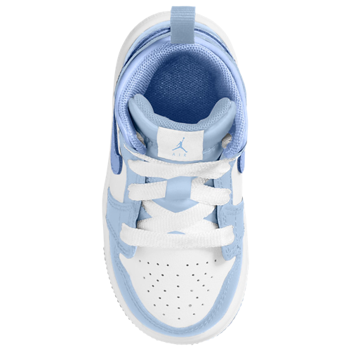 Girls' Toddler AJ 1 Mid Blue/White - View 3