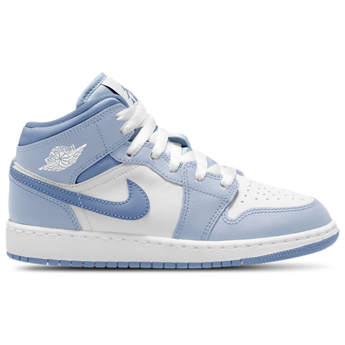Boys' Grade School AJ 1 Mid Blue/White - View 1
