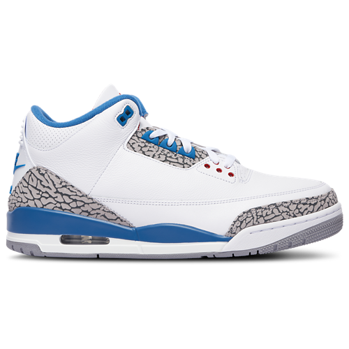 Retro 3 White/Blue - View 1