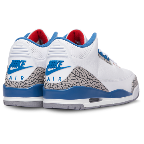 Retro 3 White/Blue - View 4