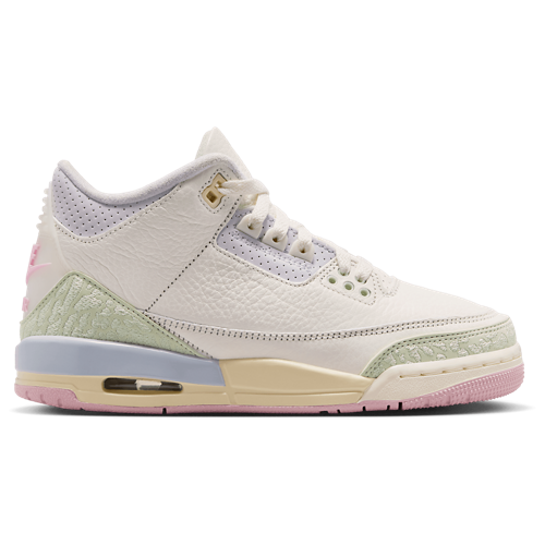 Boys' Grade School Retro 3 White/Pink/Green - View 1