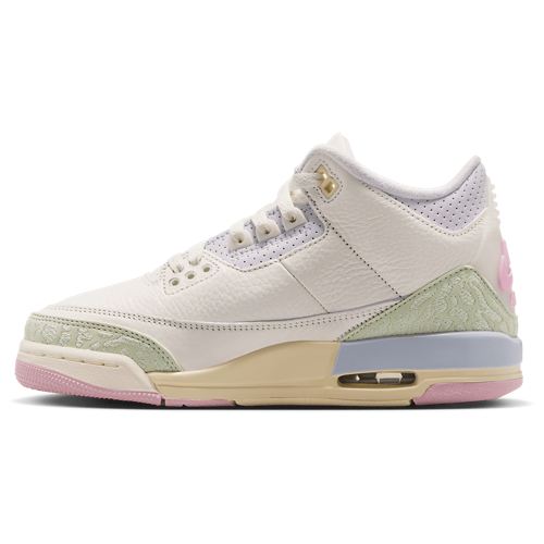 Boys' Grade School Retro 3 White/Pink/Green - View 2