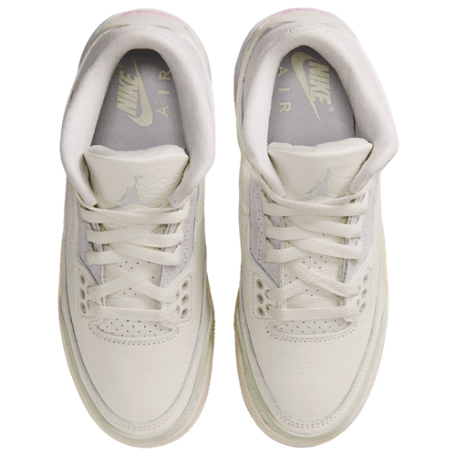 Boys' Grade School Retro 3 White/Pink/Green - View 4