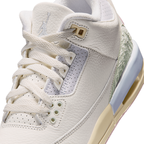 Boys' Grade School Retro 3 White/Pink/Green - View 7