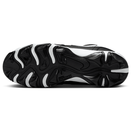Boys' Grade School AJ 1 Low Cleats White/Black - View 5