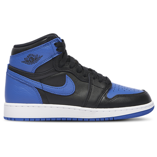 Boys' Grade School Retro 1 High OG Black/Blue - View 1