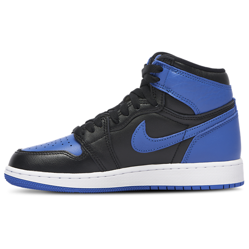 Boys' Grade School Retro 1 High OG Black/Blue - View 2