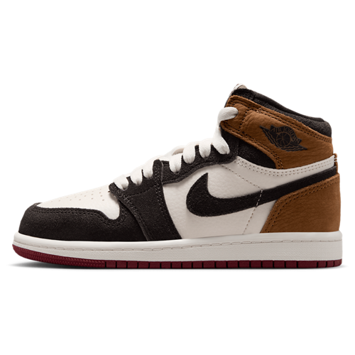 Boys' Preschool Retro 1 High OG Light British Tan/Shadow Brown/Soft Pearl - View 2