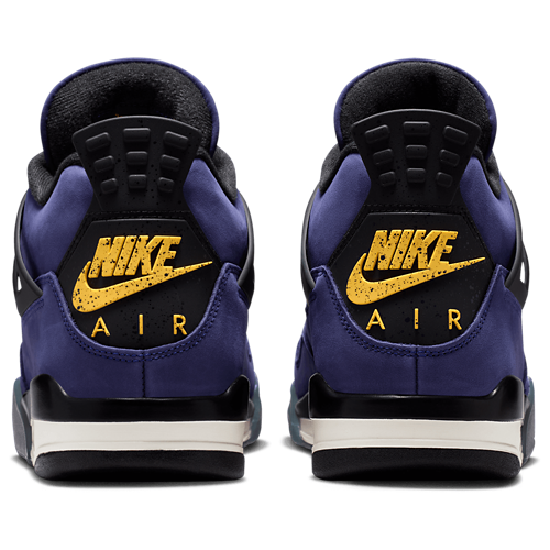 Men's Retro 4 Lakers Purple/Black/Yellow - View 3
