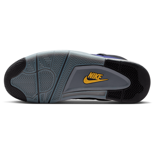 Men's Retro 4 Lakers Purple/Black/Yellow - View 5