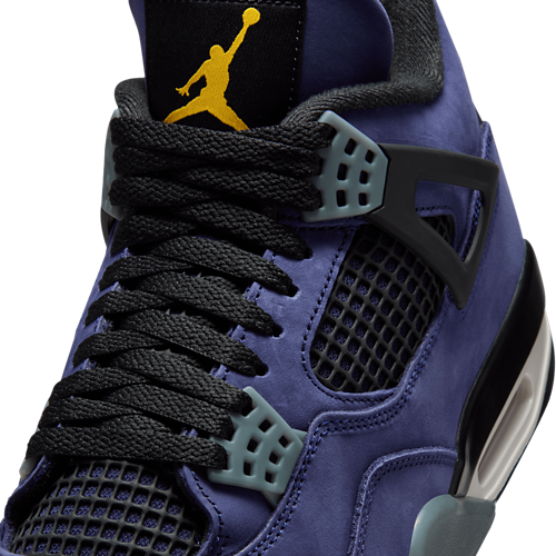Men's Retro 4 Lakers Purple/Black/Yellow - View 7