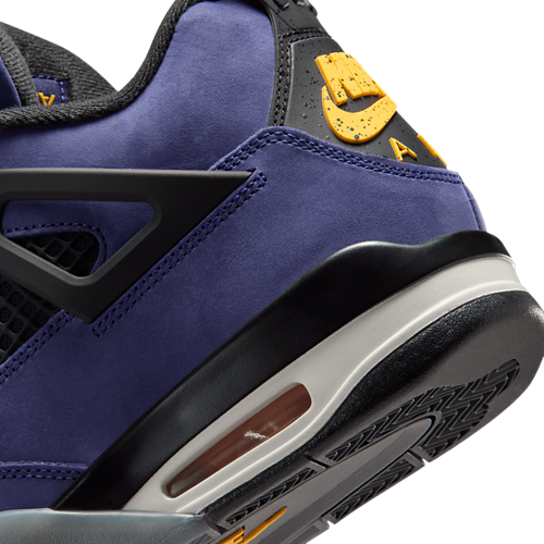 Men's Retro 4 Lakers Purple/Black/Yellow - View 8