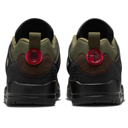 Men's Spizike Low V2 Black/Medium Olive/University Red - View 3
