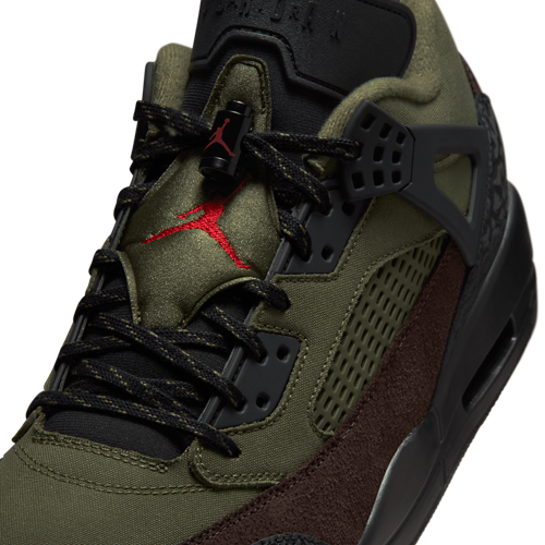 Men's Spizike Low V2 Black/Medium Olive/University Red - View 7