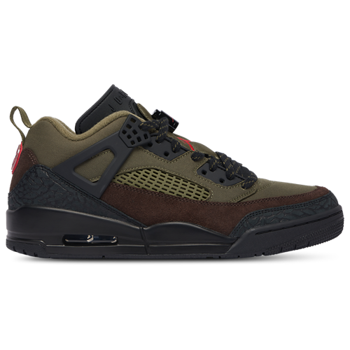 Boys' Grade School Spizike Low Medium Olive/University Red/Black - View 1
