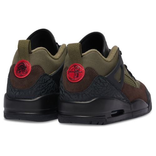 Boys' Grade School Spizike Low Medium Olive/University Red/Black - View 3